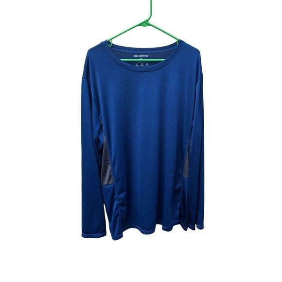 Real Essentials 2XL Blue Long Sleeve - Picture 1 of 4